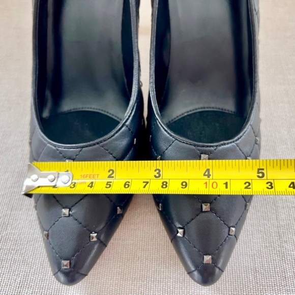 VENALi 8.5 Leather Rock Studded Stiletto Heels - Picture 11 of 13